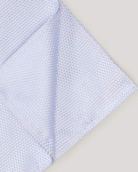 Silk Textured Two-Tone Pocket Square, Blue, hi-res
